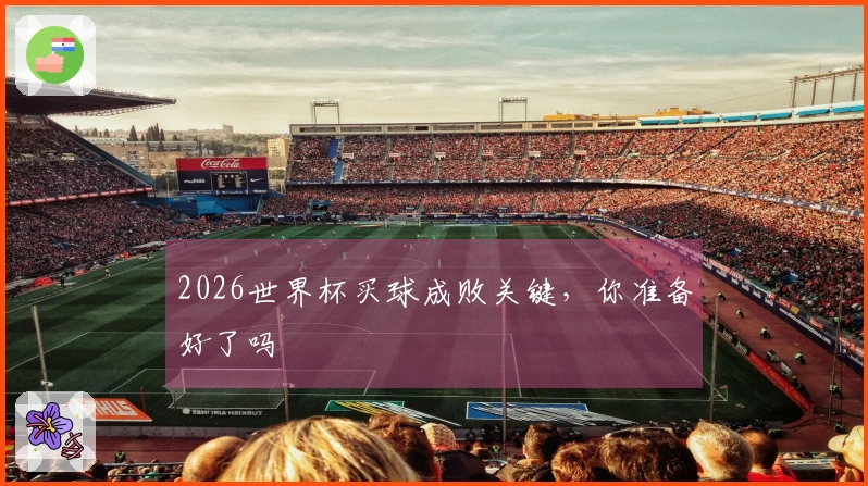 2026世界杯买球成败关键，你准备好了吗