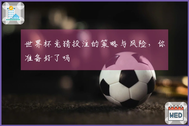 世界杯竞猜投注的策略与风险，你准备好了吗